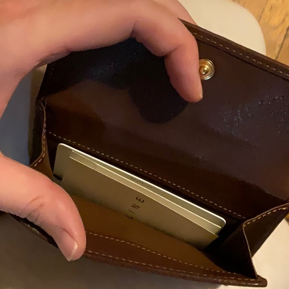 Celine Wallet - Vintage denim & leather - Picture 5 of 9